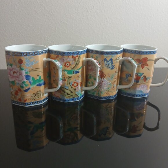 four tea or coffee cups from China - Picture 11 of 11